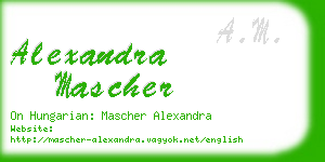 alexandra mascher business card